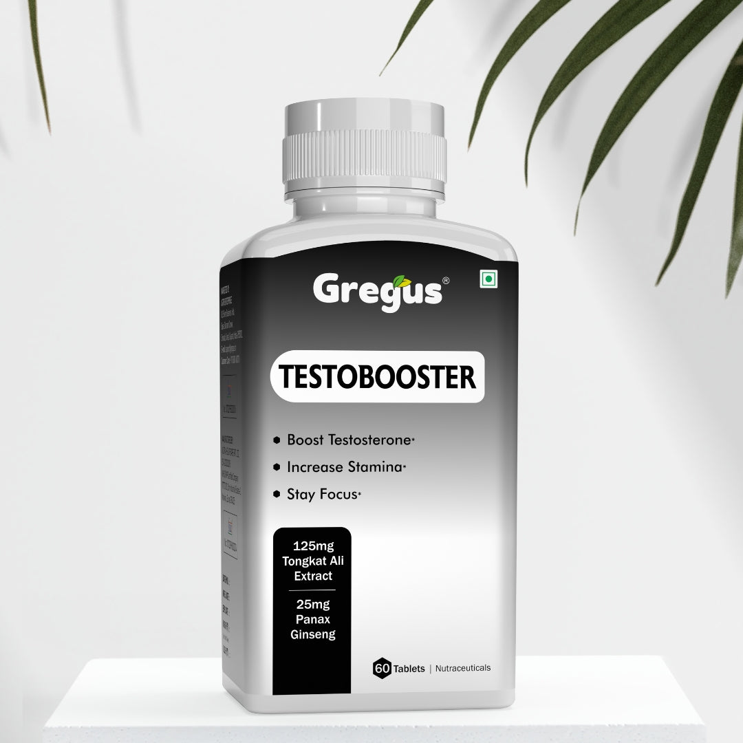 Gregus Natural Testosterone Boost: Enhance Strength, Stamina, Vitality (60 Tablets)