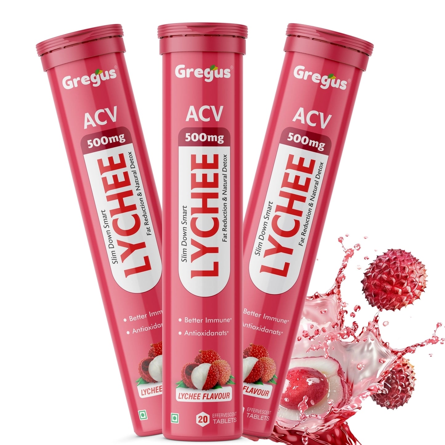 Effervescent Apple Cider Vinegar Tablets with Pomegranate and Apple Extracts: Natural Weight Loss Aid - Boost Metabolism and Support Healthy Digestion.